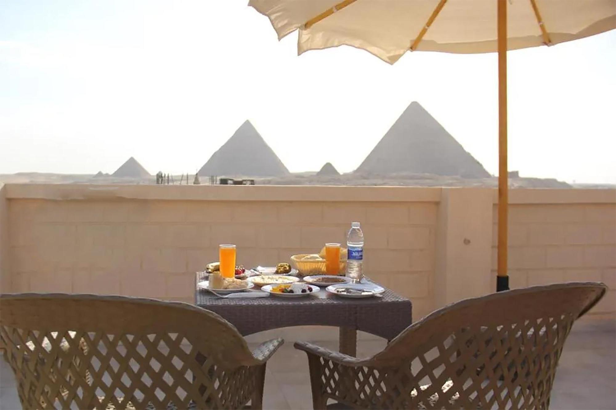 El Aida Pyramids View Hotel Kafret el-Gabal Exterior foto